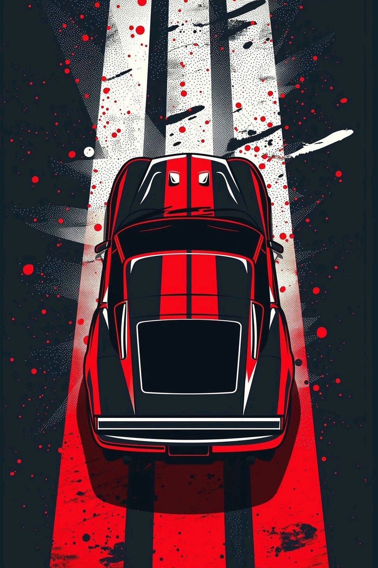 Red and balck car WC26