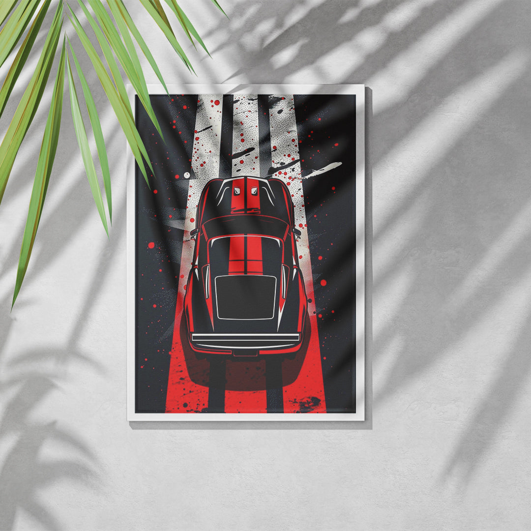 Red and balck car WC26